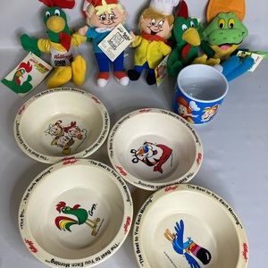 Rice Krispies kelloggs mug beanie bag plush lot